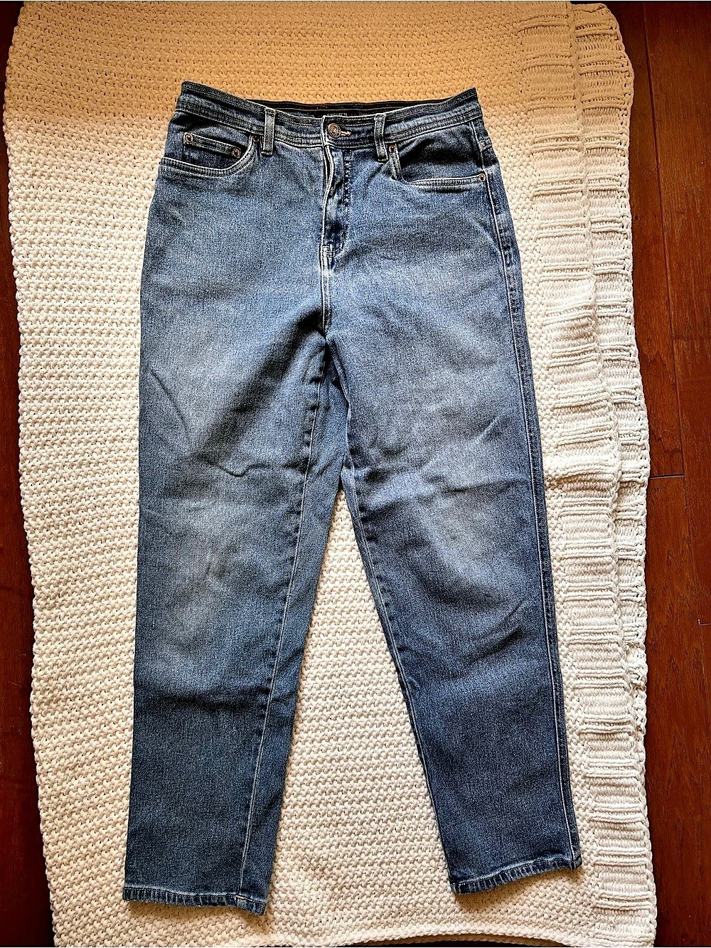 Vintage ✨ Bill Blass Jeans Straight Leg Blue Size 6P Petite